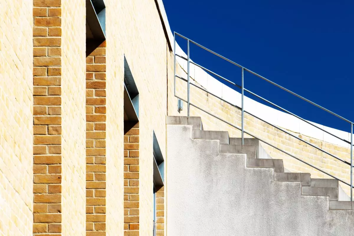 Stairs to internal quad at SBS